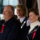 King Harald and Queen Sonja at InnovaMar, Frøya. (Photo: Ned Alley / NTB scanpix)